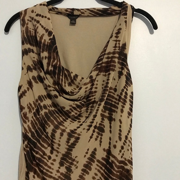 Ann Taylor Brown & Tan Pattern Blouse - Picture 2 of 5